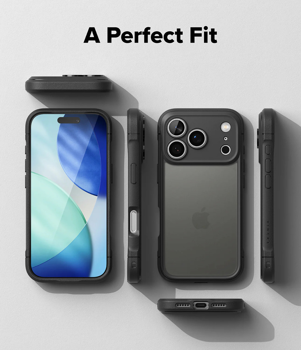 CASE RINGKE FUSION BOLD PARA IPHONE 17 PRO 6.3 MATTE SMOKE - 6