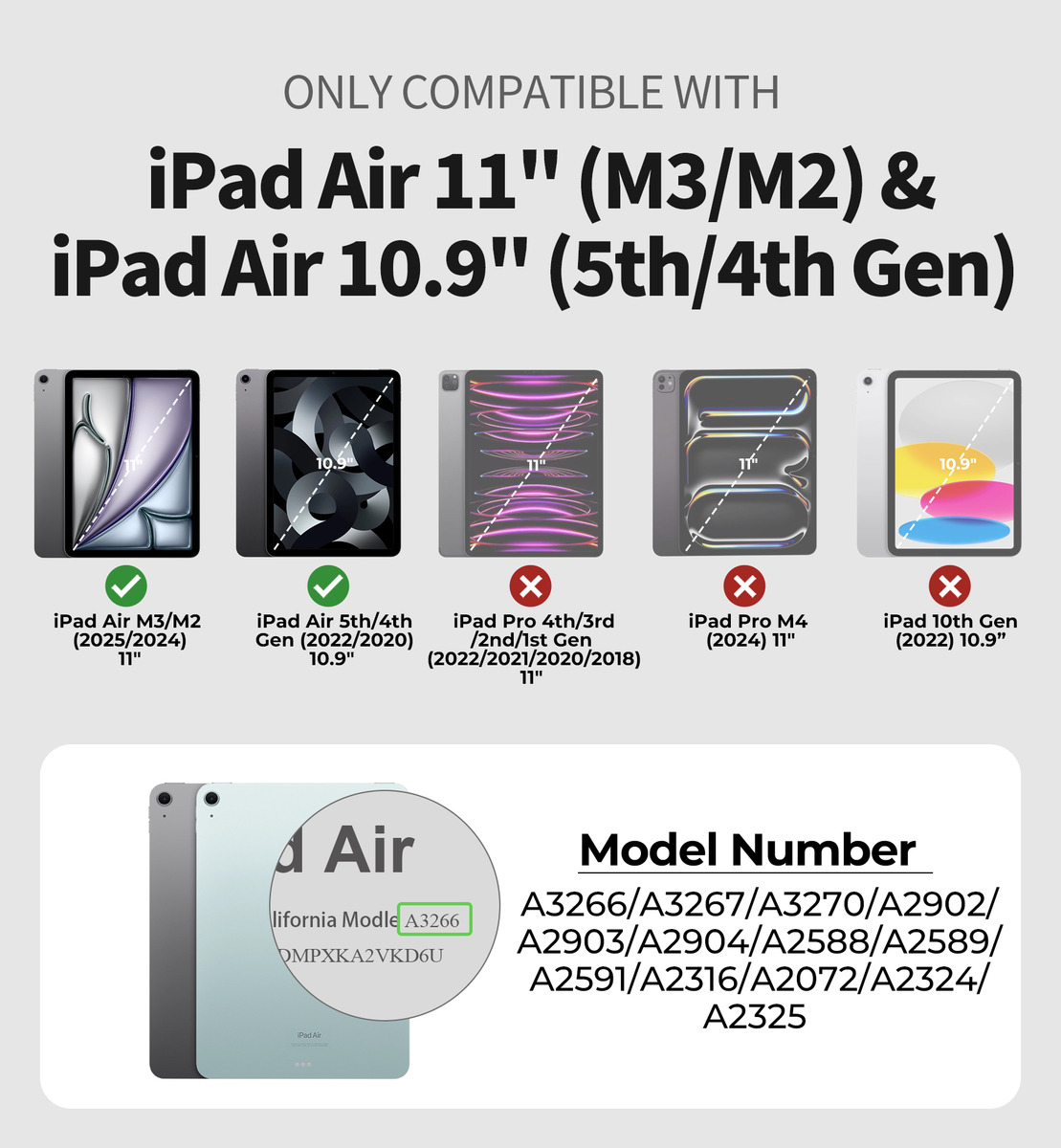 CASE DEXNOR 360° PARA IPAD AIR 11 M3 CHIP (2025) CON MANGO - 2