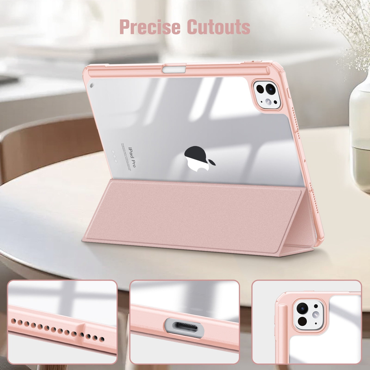 SMART CASE PARA IPAD PRO 11 M4 (2024) | M5 (2025) CLEAR - 6