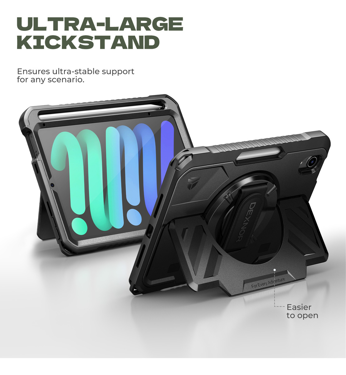 CASE DEXNOR 360° PARA IPAD MINI 7 GEN A2993 A2995 C/ MANGO - 2