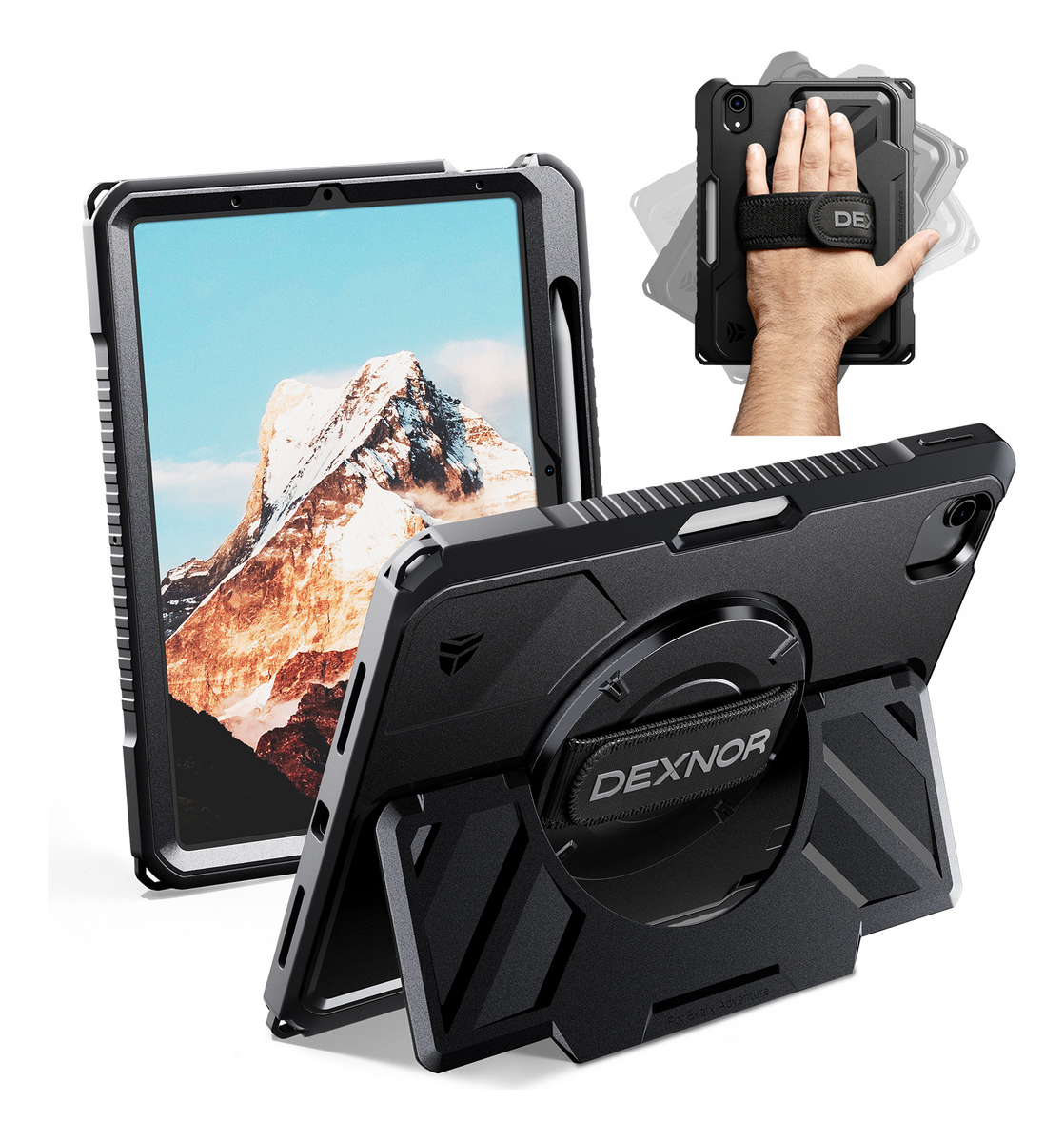 CASE DEXNOR 360° PARA IPAD AIR 4 2020 A2072 A2316 CON MANGO - 1