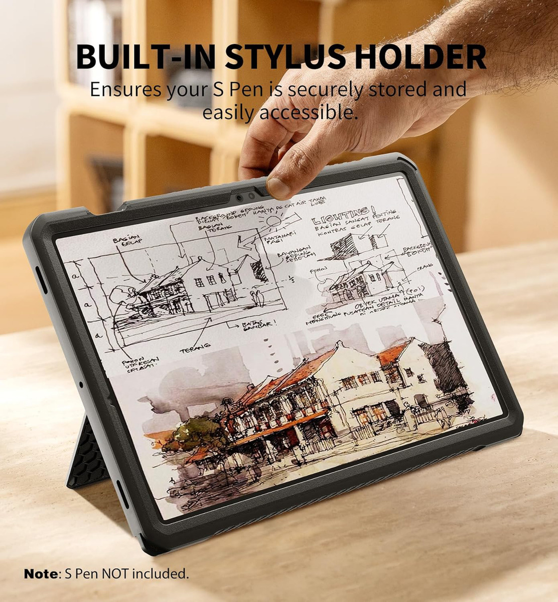 DEXNOR CASE 360° PARA GALAXY TAB S9 FE X510 CON MANGO - 2