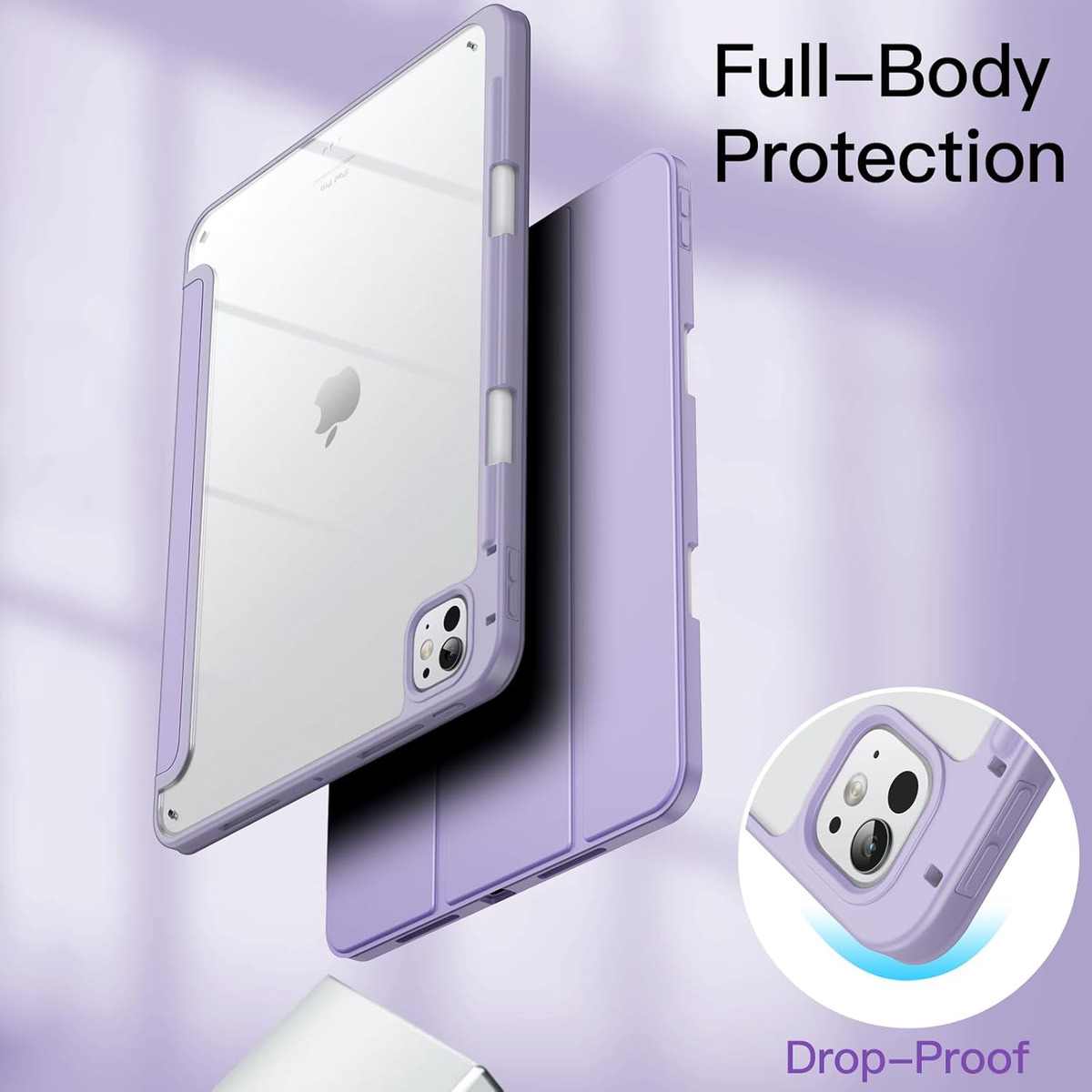 SMART CASE PARA IPAD PRO 11 M4 (2024) | M5 (2025) CLEAR - 3