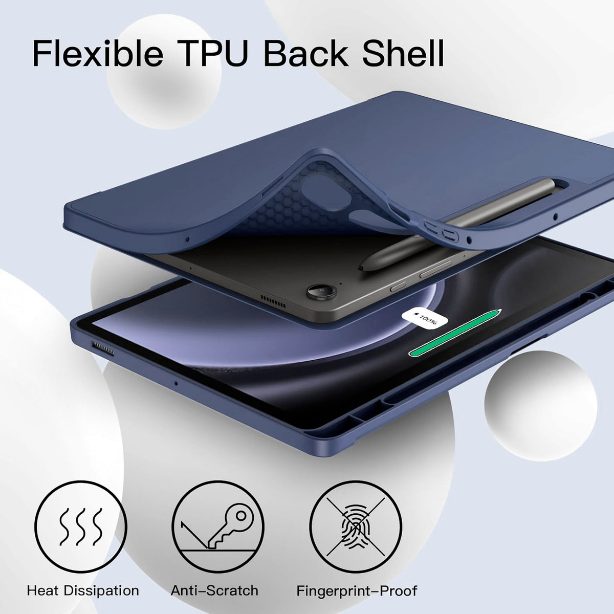CASE PARA GALAXY TAB S10 LITE 10.9 X400 X406 (2025) NAVY - 5