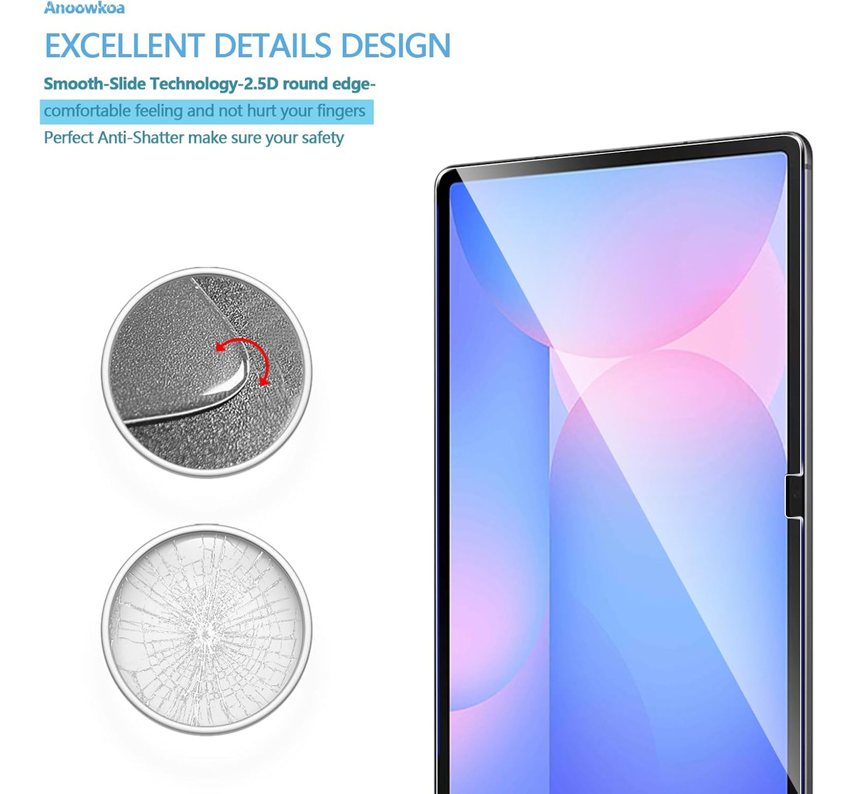 MICA D VIDRIO TEMPLADO PARA GALAXY TAB S10 FE PLUS 13.1 X620 - 4