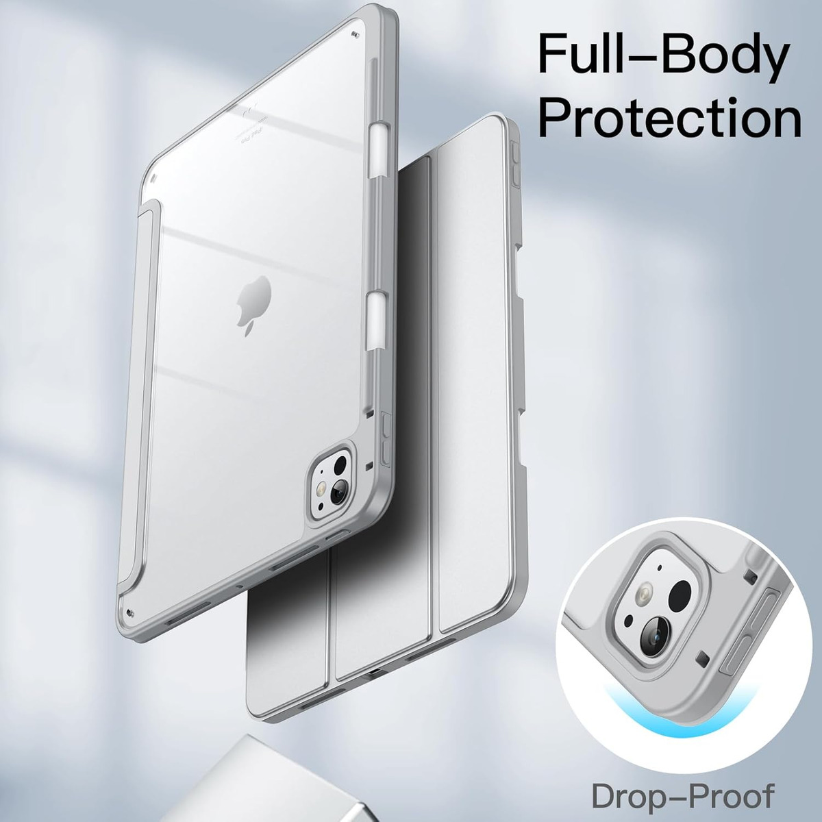 SMART CASE PARA IPAD PRO 11 M4 (2024) | M5 (2025) CLEAR - 4