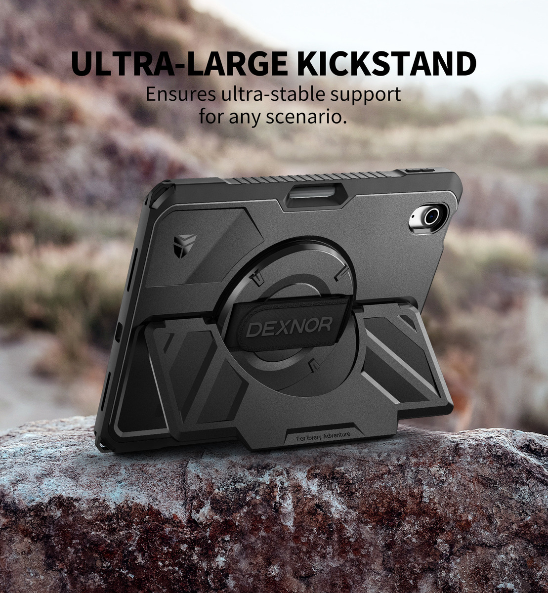 CASE DEXNOR 360° PARA IPAD A16 CHIP 11MA GEN (2025) C/ MANGO - 5