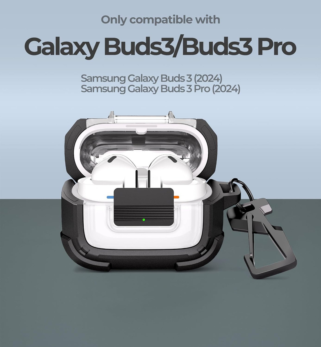 CASE DEXNOR RUGGED BUMPER PARA GALAXY BUDS FE (2025) CLEAR - 6