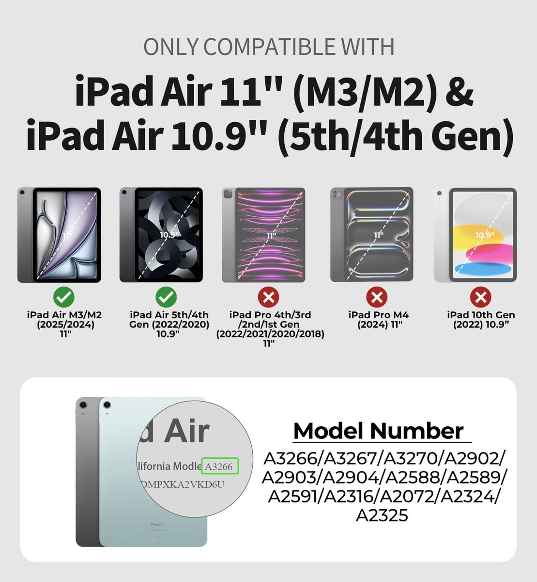 CASE DEXNOR 360° PARA IPAD AIR 5 2022 A2588 A2589 CON MANGO - 2