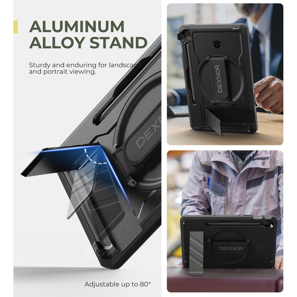 DEXNOR CASE 360° PARA GALAXY TAB S10 FE X520 CON MANGO - 3