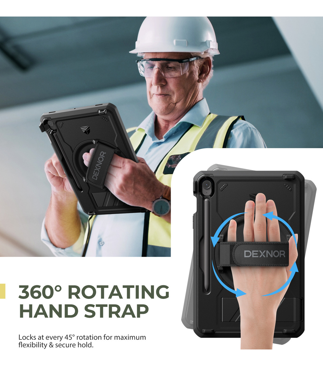 DEXNOR CASE 360° PARA GALAXY TAB S10 FE X520 CON MANGO - 6