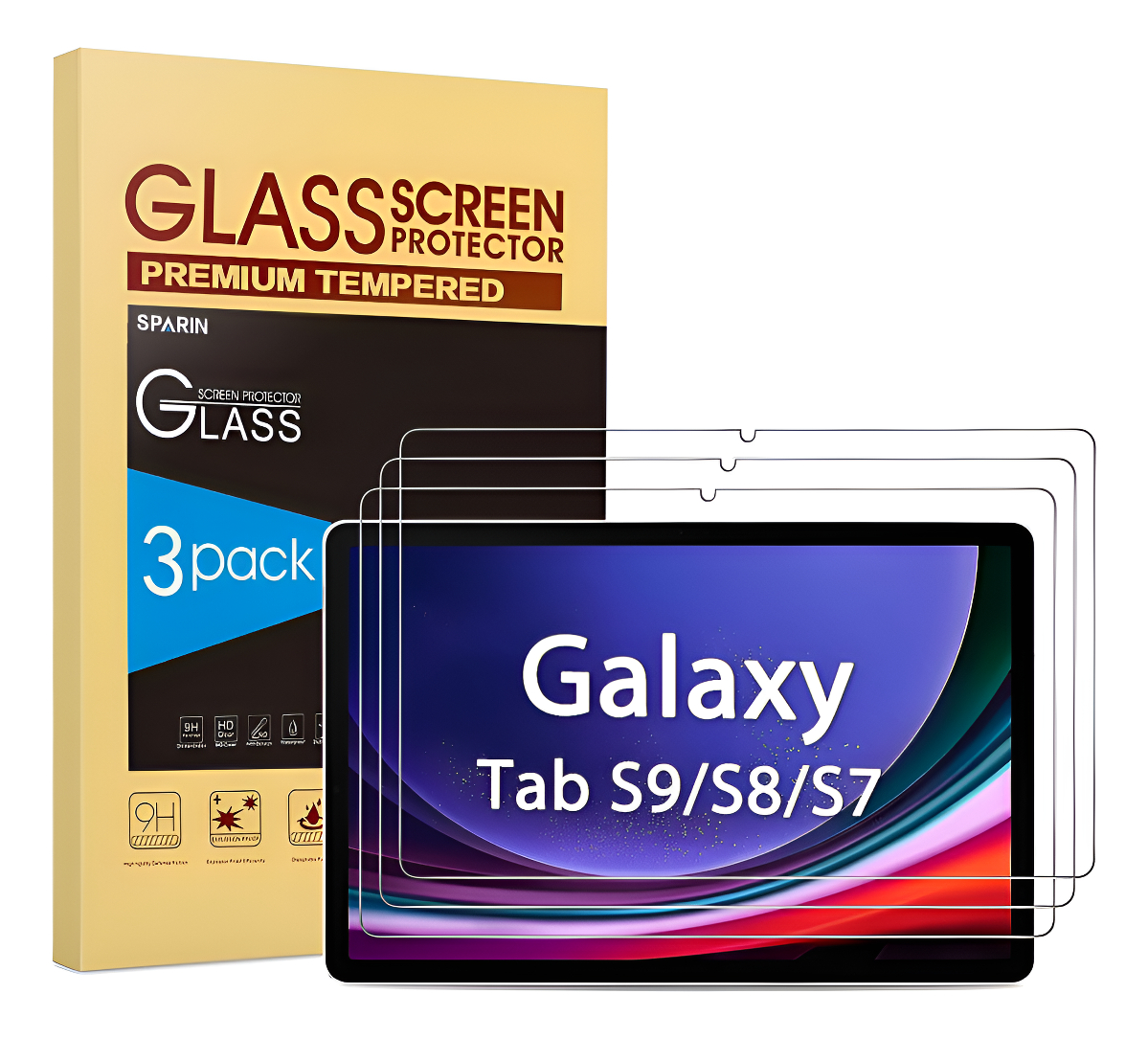MICA DE VIDRIO SPARIN 3-PACK PARA GALAXY TAB S11 X730 (2025) - 1