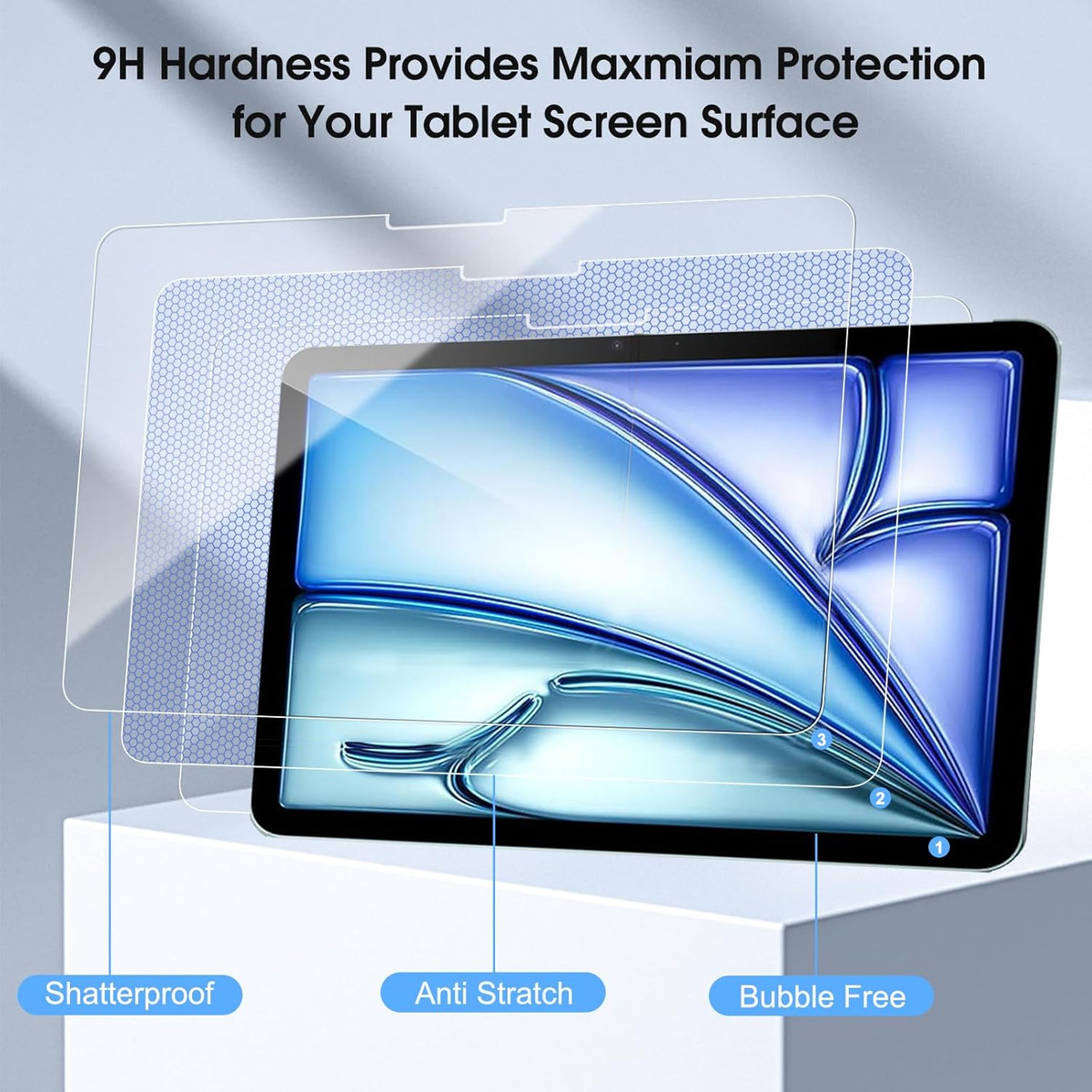 MICA PROTECTOR DE VIDRIO PARA IPAD AIR 13 M3 CHIP (2025) - 5