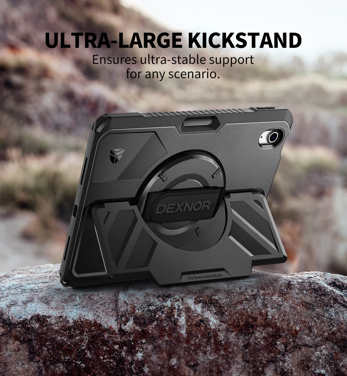 CASE DEXNOR 360° PARA IPAD 10MA GEN A2696 A2757 CON MANGO - 5