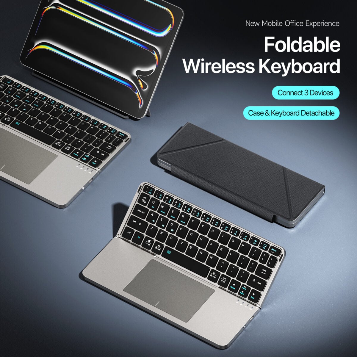 TECLADO PORTÁTIL TOUCHFOLD PARA GALAXY TAB S11 ULTRA X930 - 2