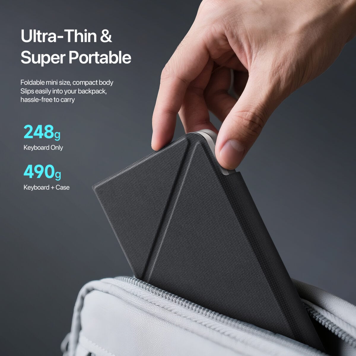 TECLADO PORTÁTIL TOUCHFOLD PARA GALAXY TAB S11 ULTRA X930 - 5