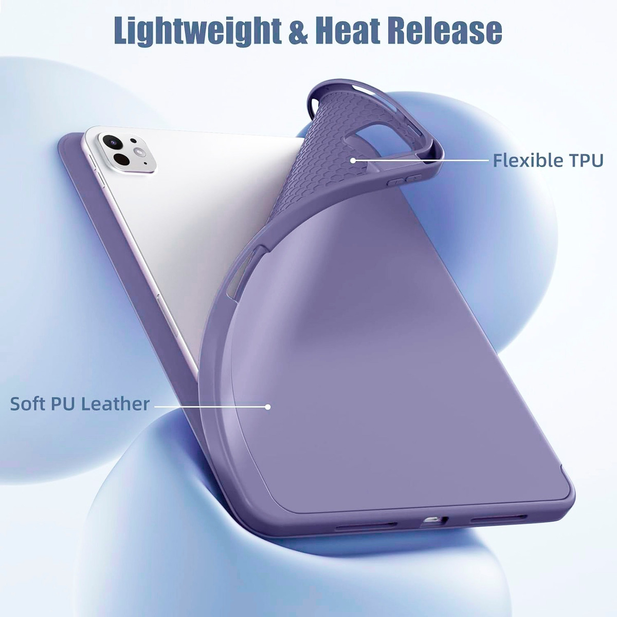 FUNDA CASE PARA IPAD PRO 11 M5 (2025) 5GEN LILA A3357 A3358 - 6