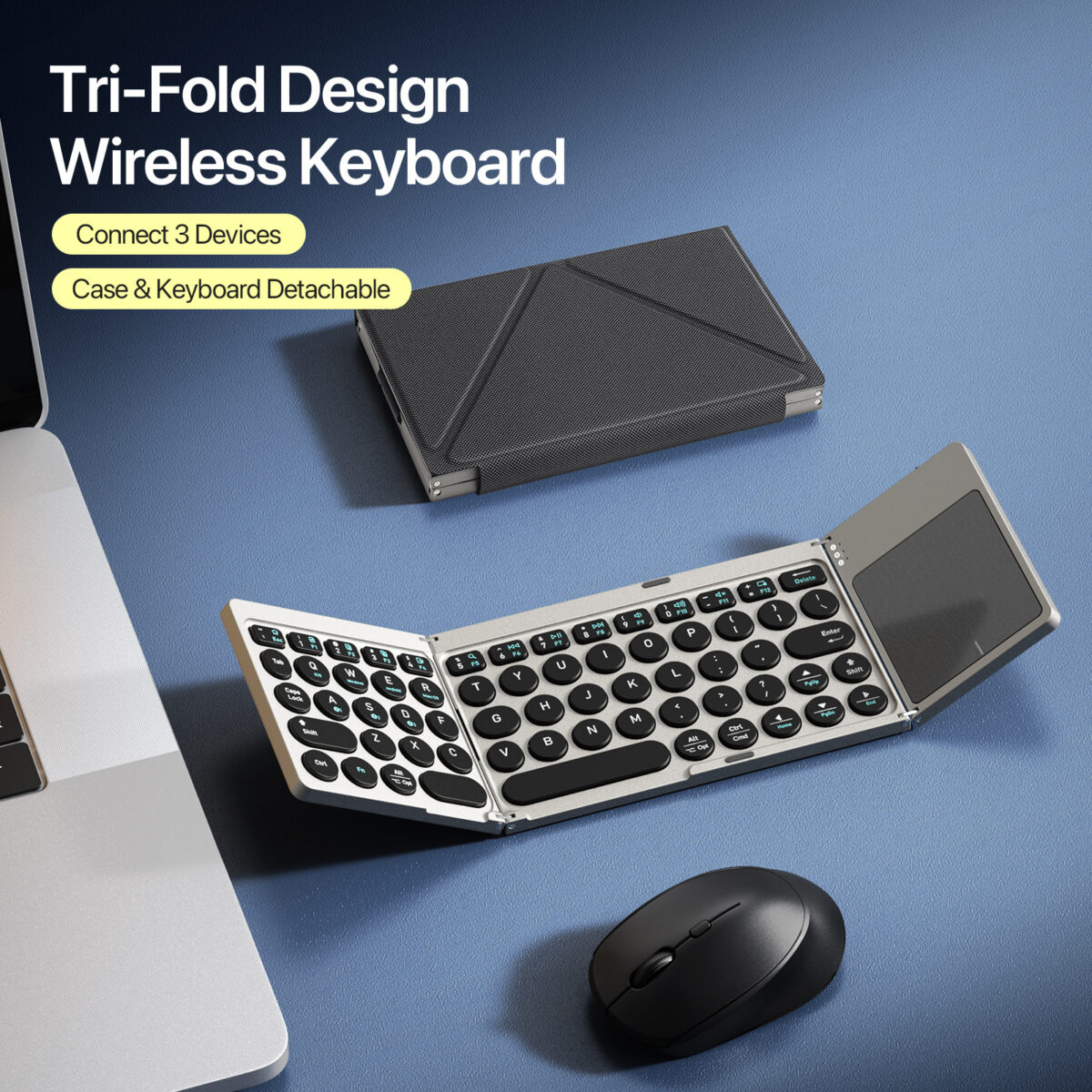 TECLADO PORTÁTIL TOUCHFLIP PARA IPAD PRO 9.7 A1673 A1674 - 3