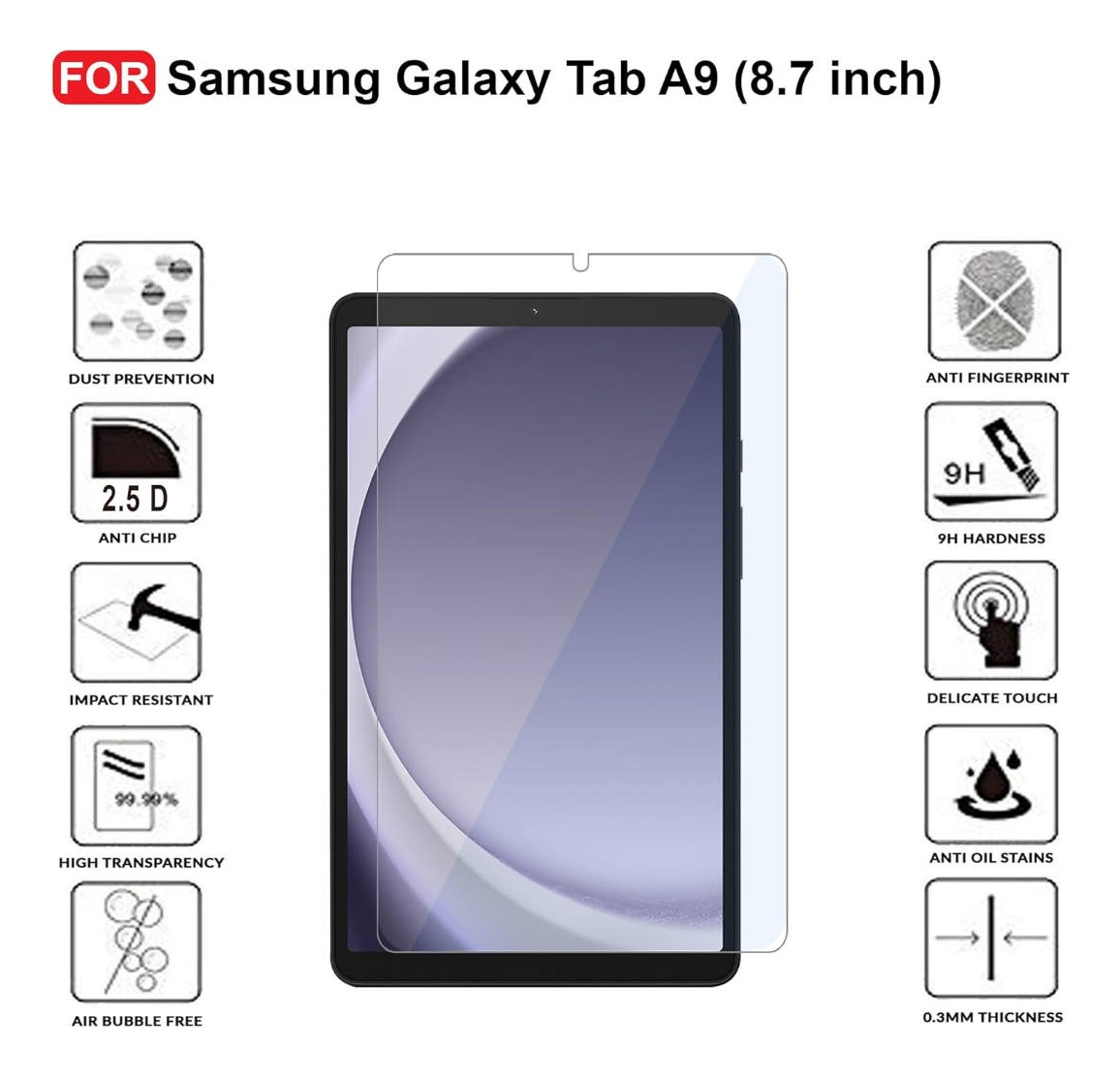 MICA PROTECTOR DE PANTALLA PARA GALAXY TAB A11 8.7 X130 X133 - 5