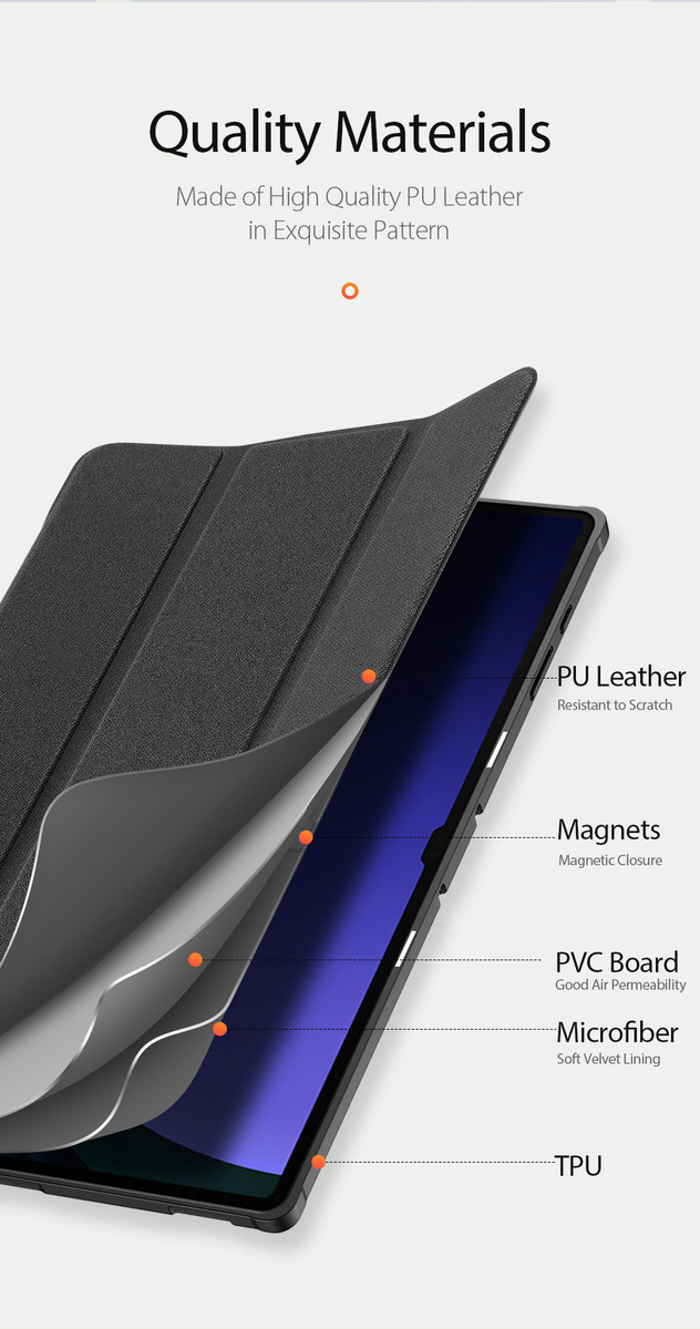 CASE + MICA DUX DUCIS PARA GALAXY TAB S9 ULTRA X910 (2023) - 6