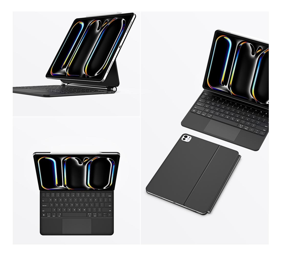 TECLADO MAGNÉTICO PARA IPAD PRO 13 M5 2025 NEGRO A3360 A3361 - 6