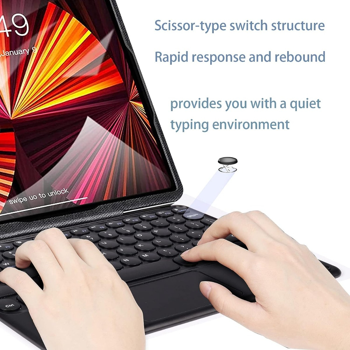 TECLADO PORTÁTIL TOUCHPAD PARA GALAXY TAB S11 X730 (2025) - 6