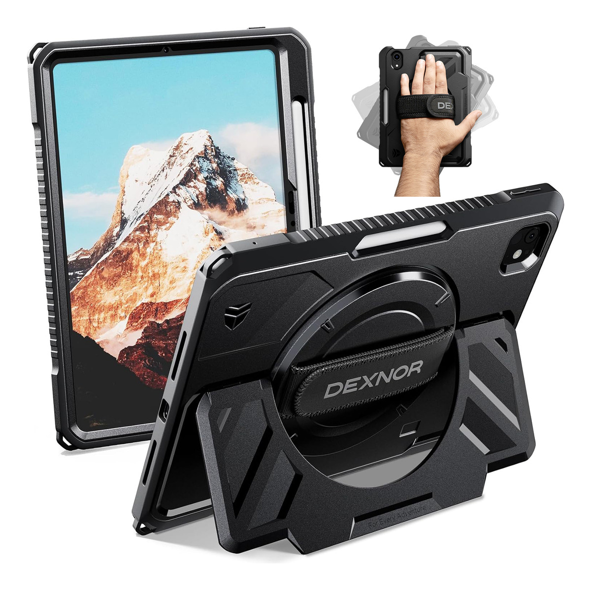 CASE DEXNOR 360° PARA IPAD PRO 11 M4 A2836 A2837 CON MANGO - 1