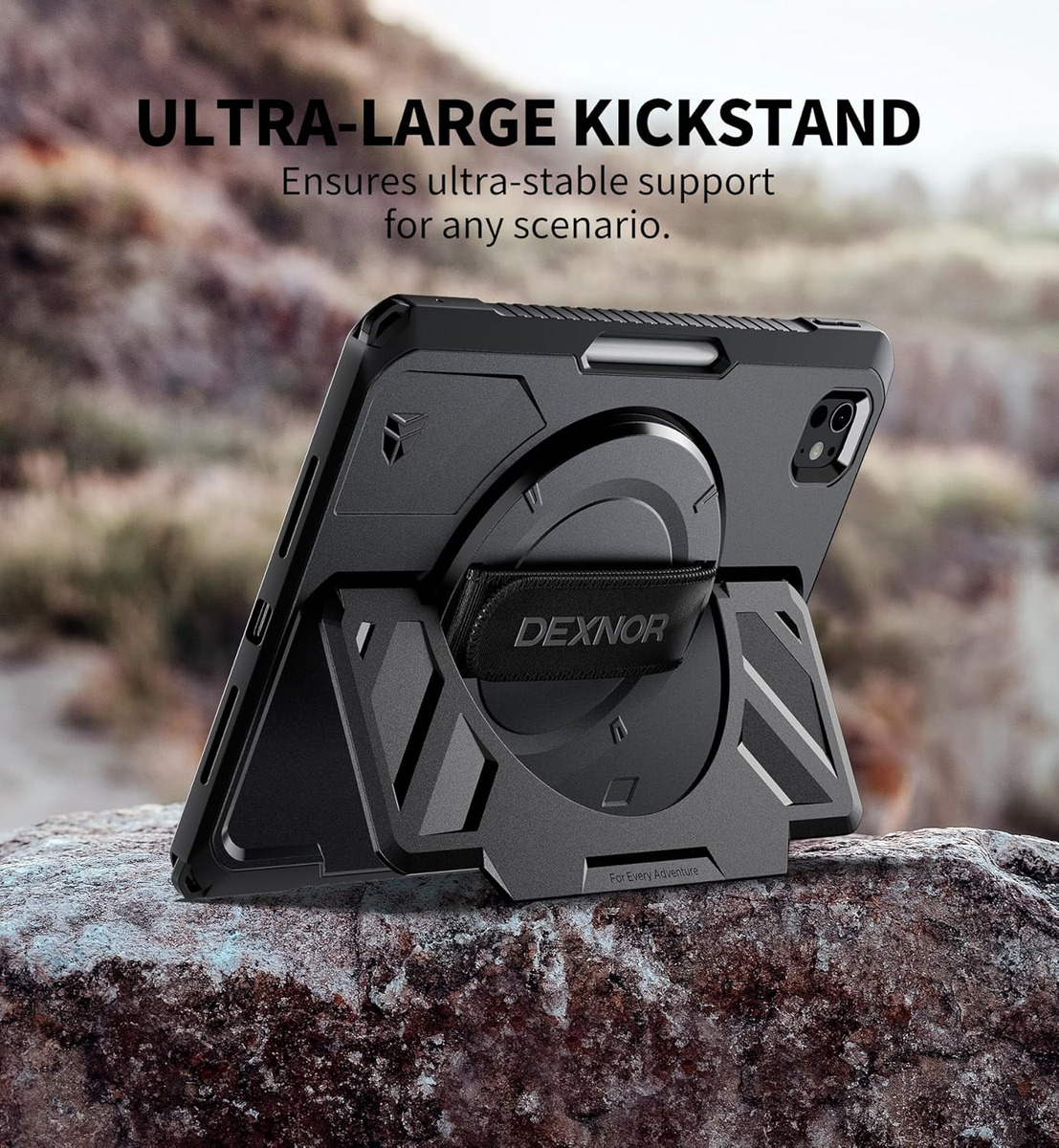 CASE DEXNOR 360° PARA IPAD PRO 11 M4 A2836 A2837 CON MANGO - 5