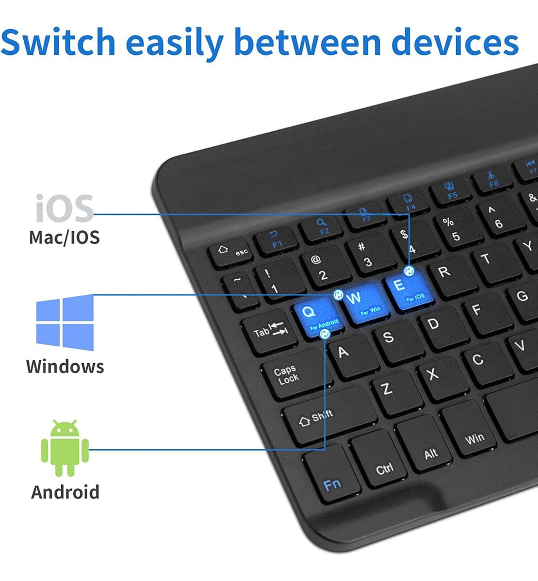 TECLADO PORTÁTIL BLUETOOTH PARA GALAXY TAB A11 PLUS X230 - 2