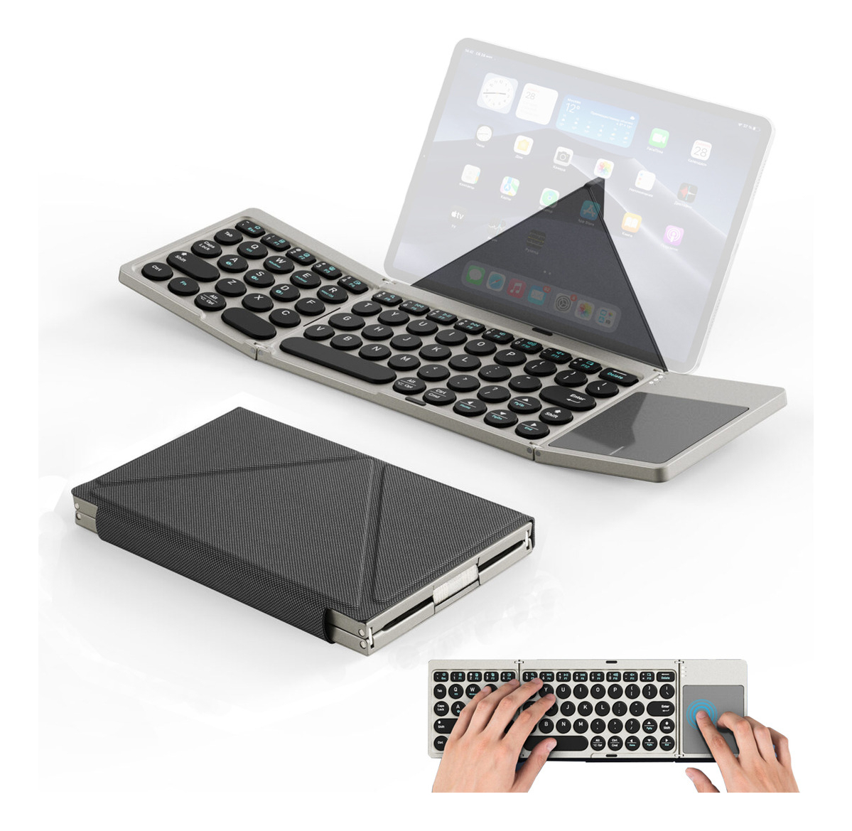 TECLADO PORTÁTIL TOUCHFLIP PARA GALAXY TAB S 8.4 T700 T705 - 1