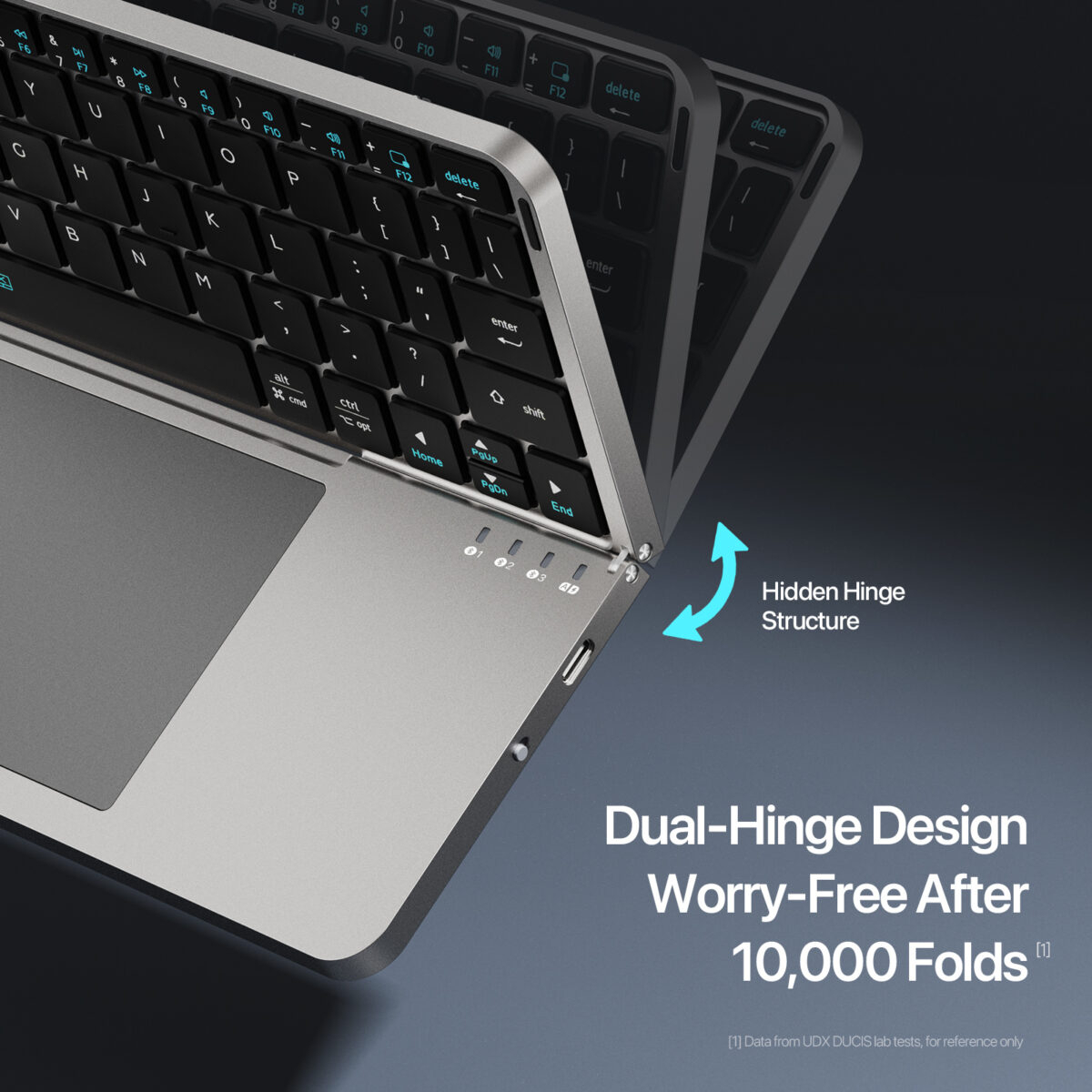 TECLADO PORTÁTIL TOUCHFOLD PARA GALAXY TAB S7 FE T730 T735 - 6