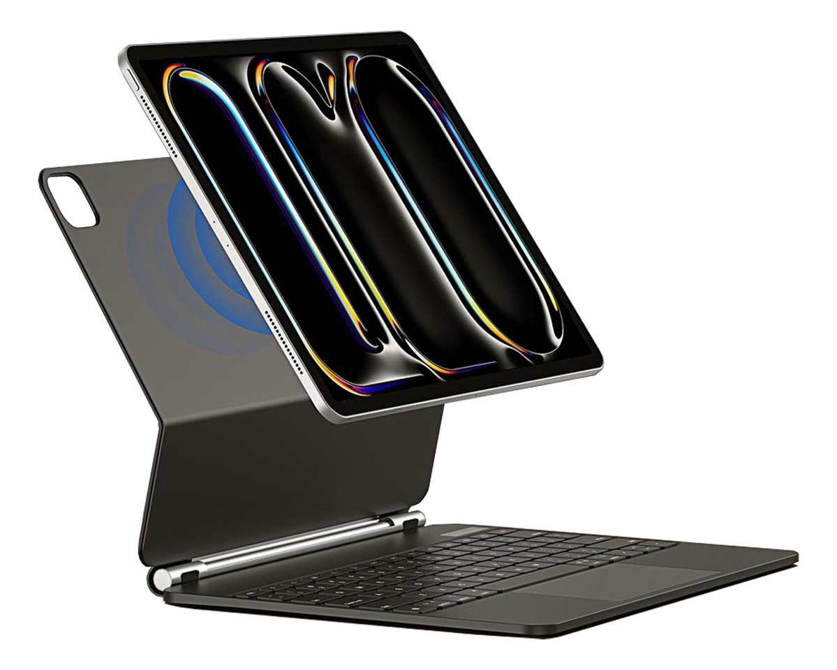 TECLADO MAGNÉTICO PARA IPAD PRO 11 M5 2025 NEGRO A3357 A3358 - 5