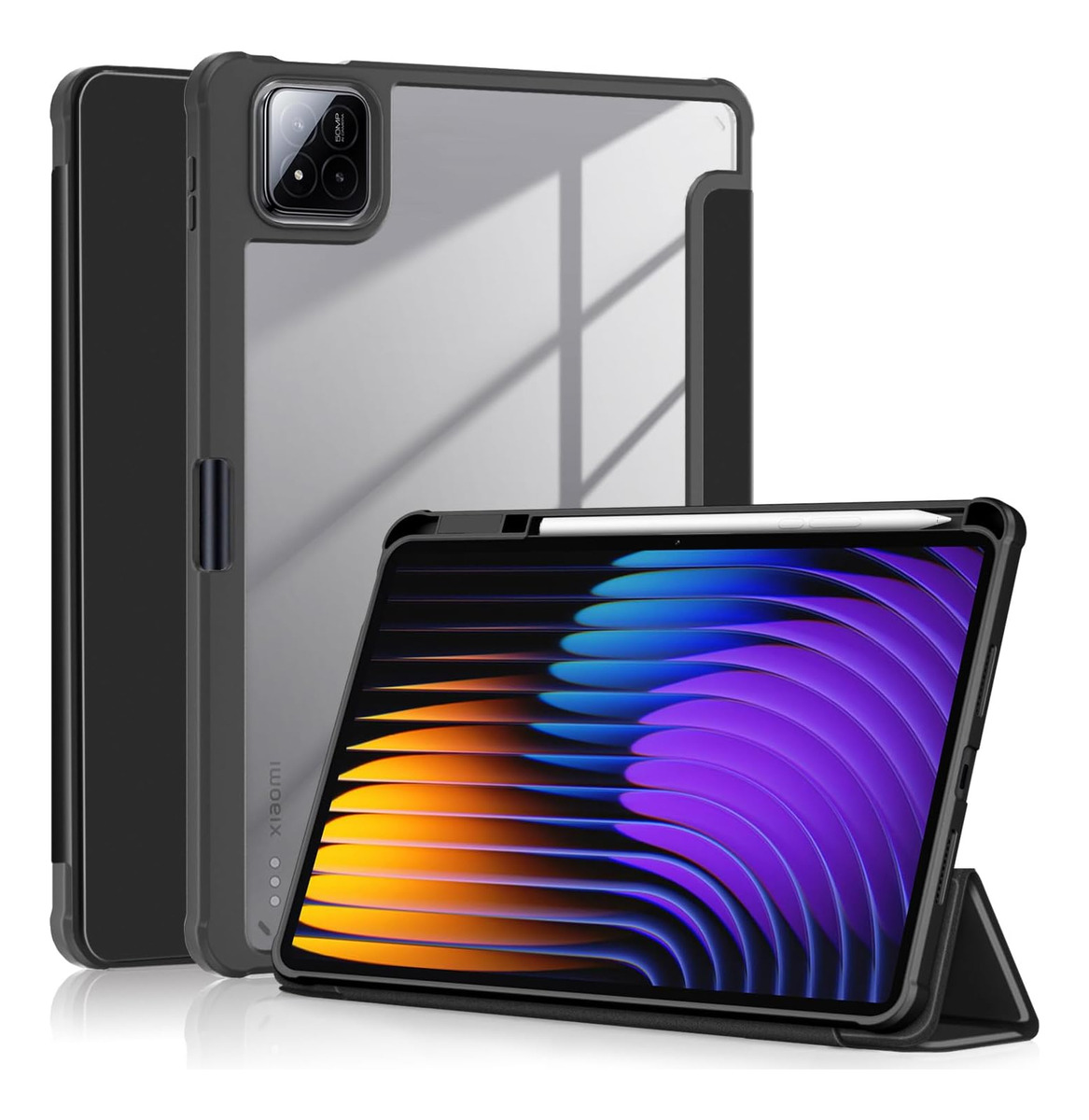 CASE PARA XIAOMI PAD 7 | PAD 7 PRO CON PORTALÁPIZ CLEAR - 1