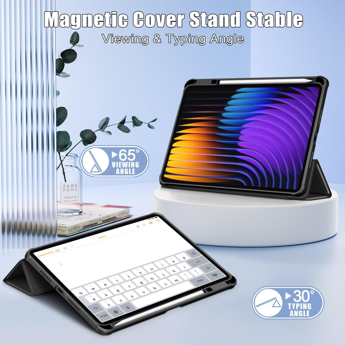 CASE PARA XIAOMI PAD 7 | PAD 7 PRO CON PORTALÁPIZ CLEAR - 3