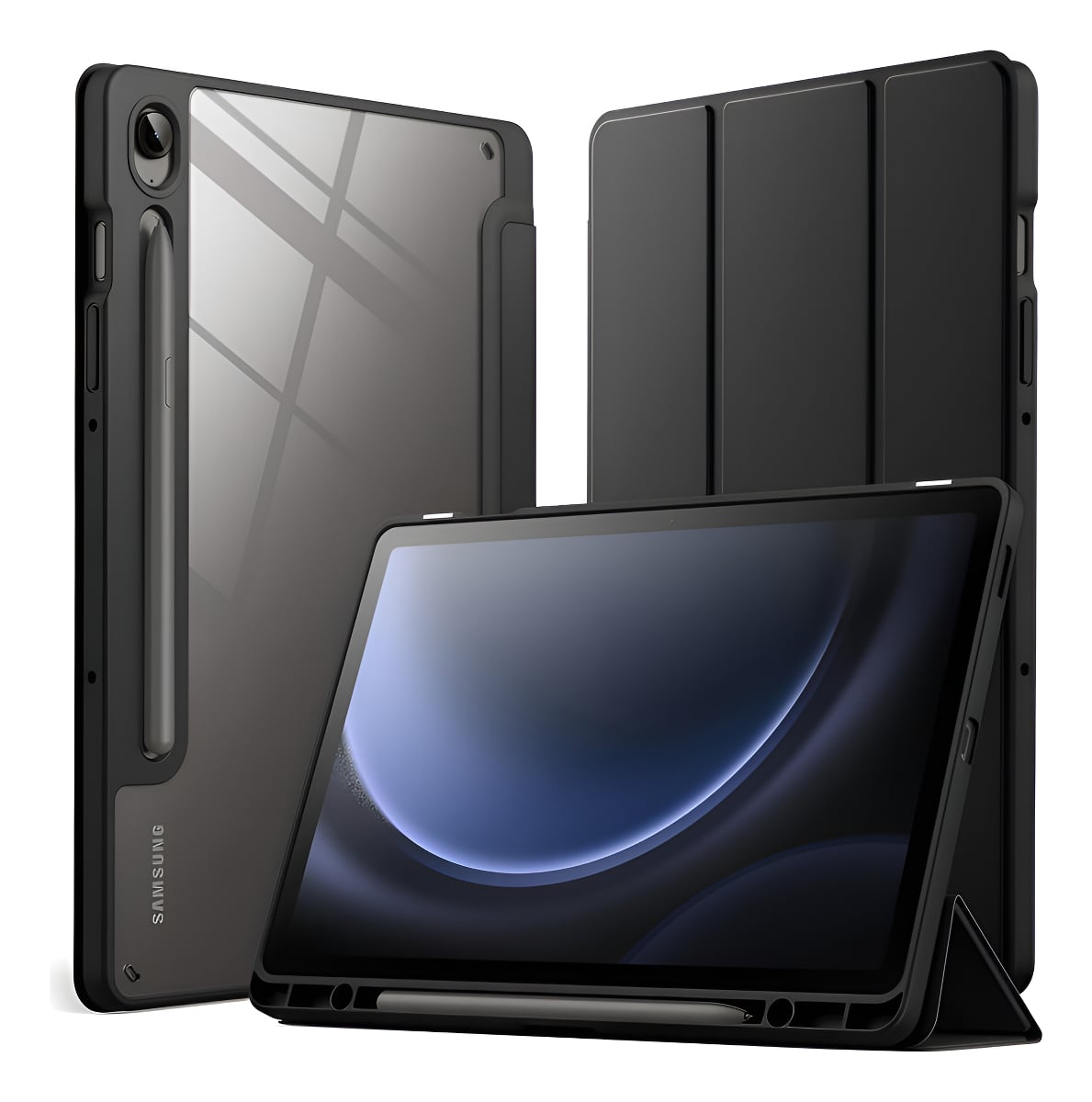 MOKO CASE PARA GALAXY TAB S10 LITE X400 X406 CLEAR BLACK - 1