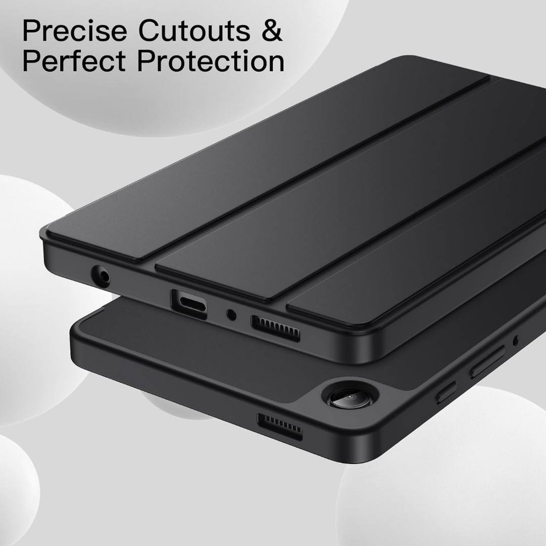 CASE + MICA PARA GALAXY TAB A11 8.7 X130 X133 ESTUCHE NEGRO - 5