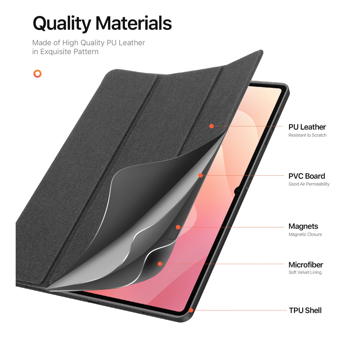 DUX DUCIS CASE PARA GALAXY TAB S11 ULTRA X930 (2025) DE LONA - 4