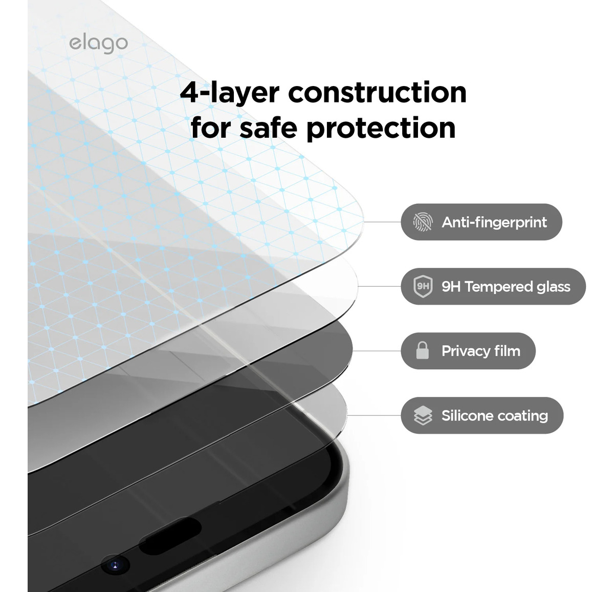 PROTECTOR D PANTALLA MICA ANTIESPÍA PARA IPHONE 17 PRO 6.3 - 2