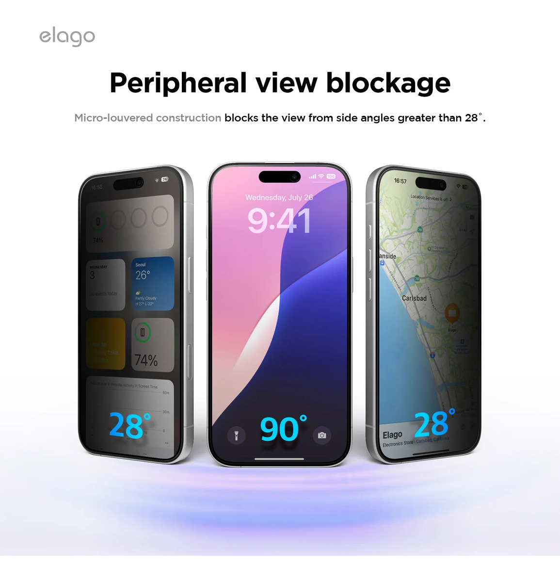 PROTECTOR D PANTALLA MICA ANTIESPÍA PARA IPHONE 17 PRO 6.3 - 4