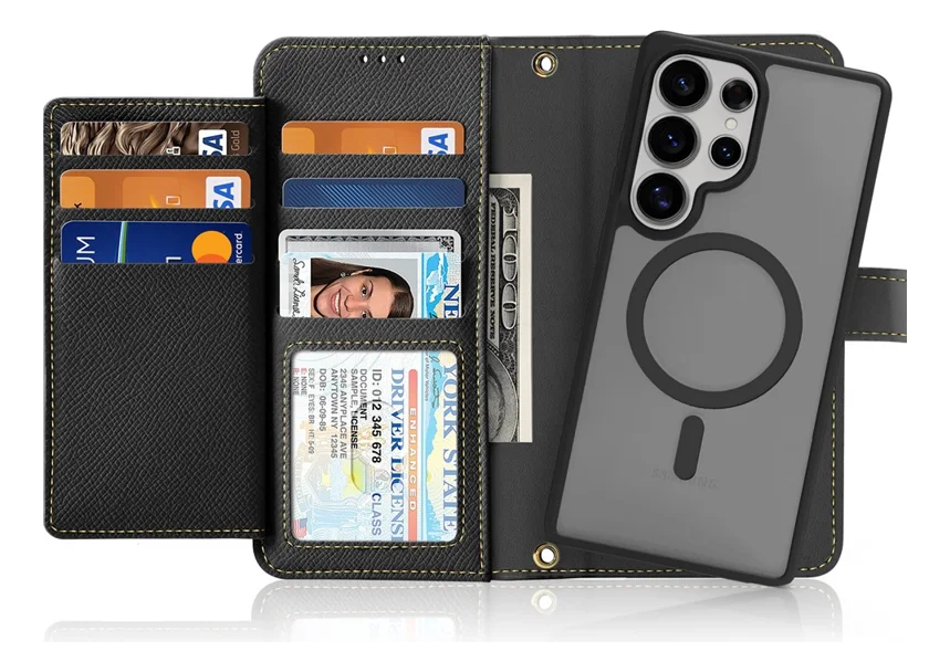 CASE + FLIP COVER (MAG) LEATHER PARA GALAXY S25 ULTRA (2025) - 2