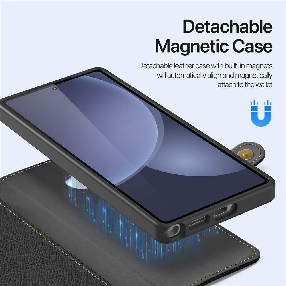 CASE + FLIP COVER (MAG) LEATHER PARA GALAXY S25 ULTRA (2025) - 5