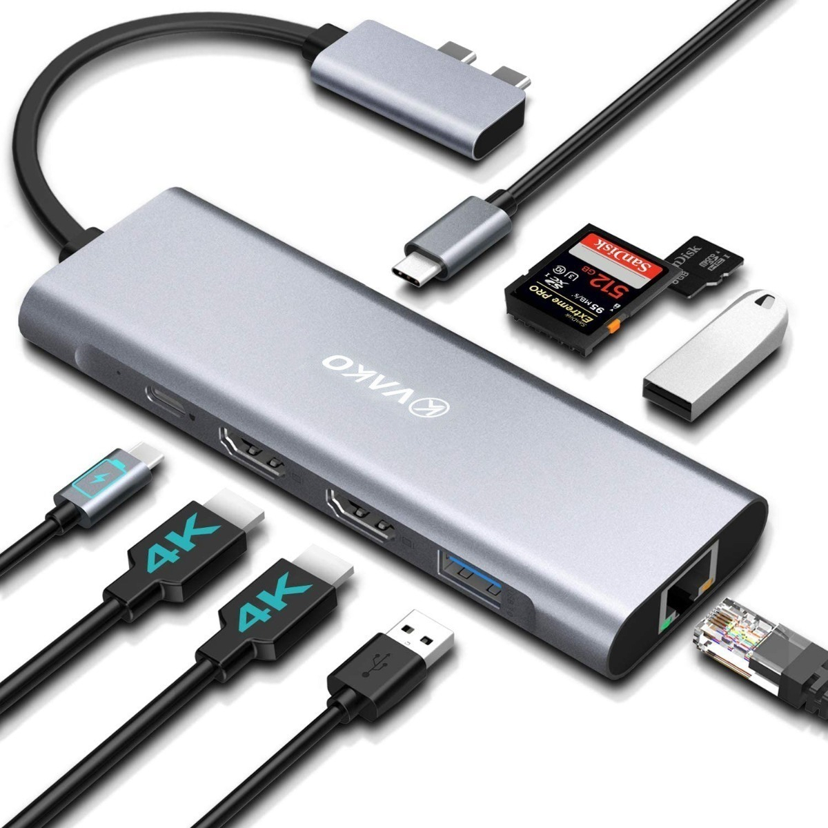 HUB VAKO USB C HDMI PARA MACBOOK PRO 14 M5 (2025) A3434 - 5