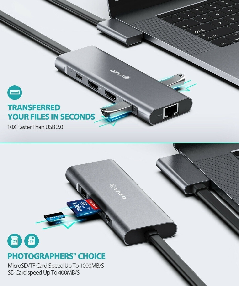 HUB VAKO USB C HDMI PARA MACBOOK PRO 14 M5 (2025) A3434 - 6