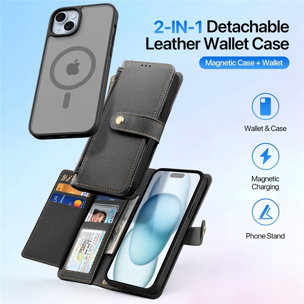 CASE + FLIP COVER (MAG) LEATHER PARA IPHONE 14 NORMAL 6.1 - 3