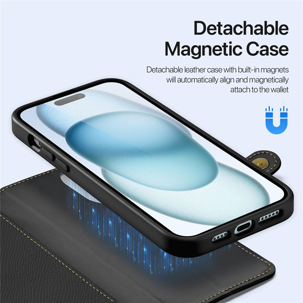 CASE + FLIP COVER (MAG) LEATHER PARA IPHONE 14 NORMAL 6.1 - 5
