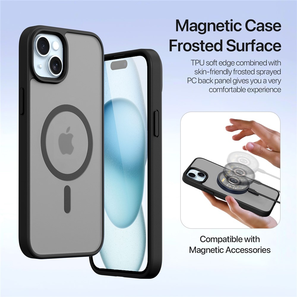 CASE + FLIP COVER (MAG) LEATHER PARA IPHONE 14 NORMAL 6.1 - 6