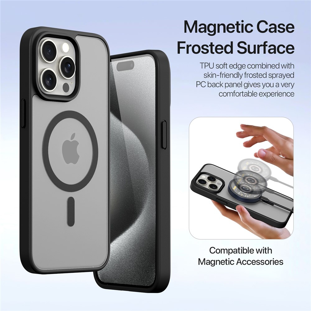 CASE + FLIP COVER (MAG) LEATHER PARA IPHONE 15 PRO MAX 6.7 - 6