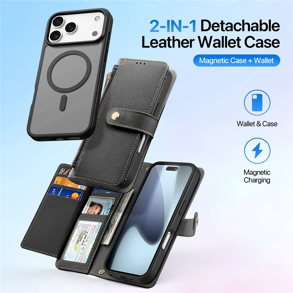 CASE + FLIP COVER (MAG) LEATHER PARA IPHONE 17 PRO MAX 6.9 - 2
