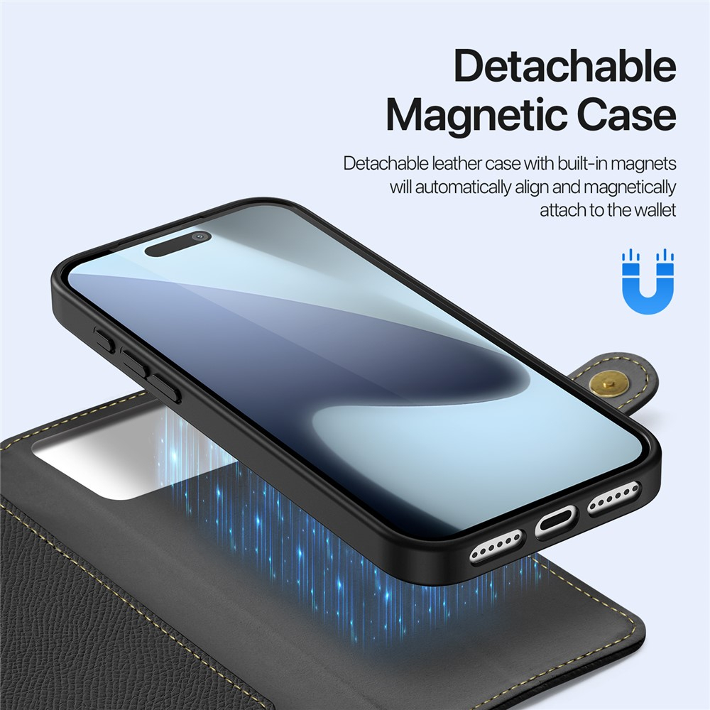 CASE + FLIP COVER (MAG) LEATHER PARA IPHONE 17 PRO MAX 6.9 - 5