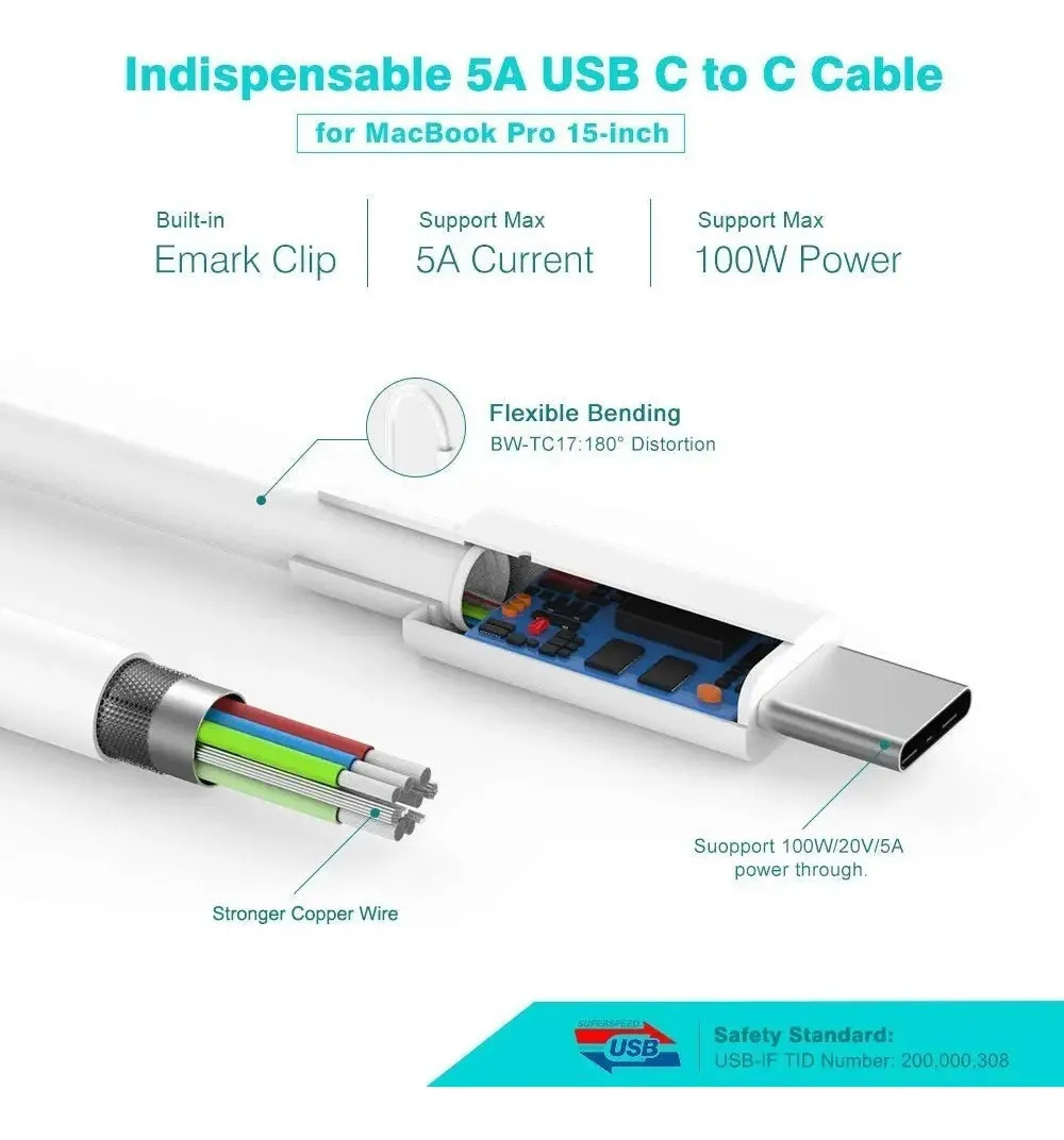 CARGADOR DE PARED SZPOWER USB C 87W PARA MACBOOK NEO 13 (2026) A3404 - 4
